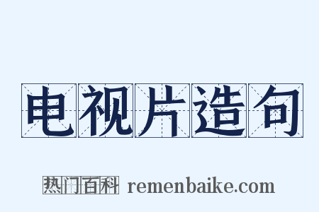 电视片造句是什么意思的图片
